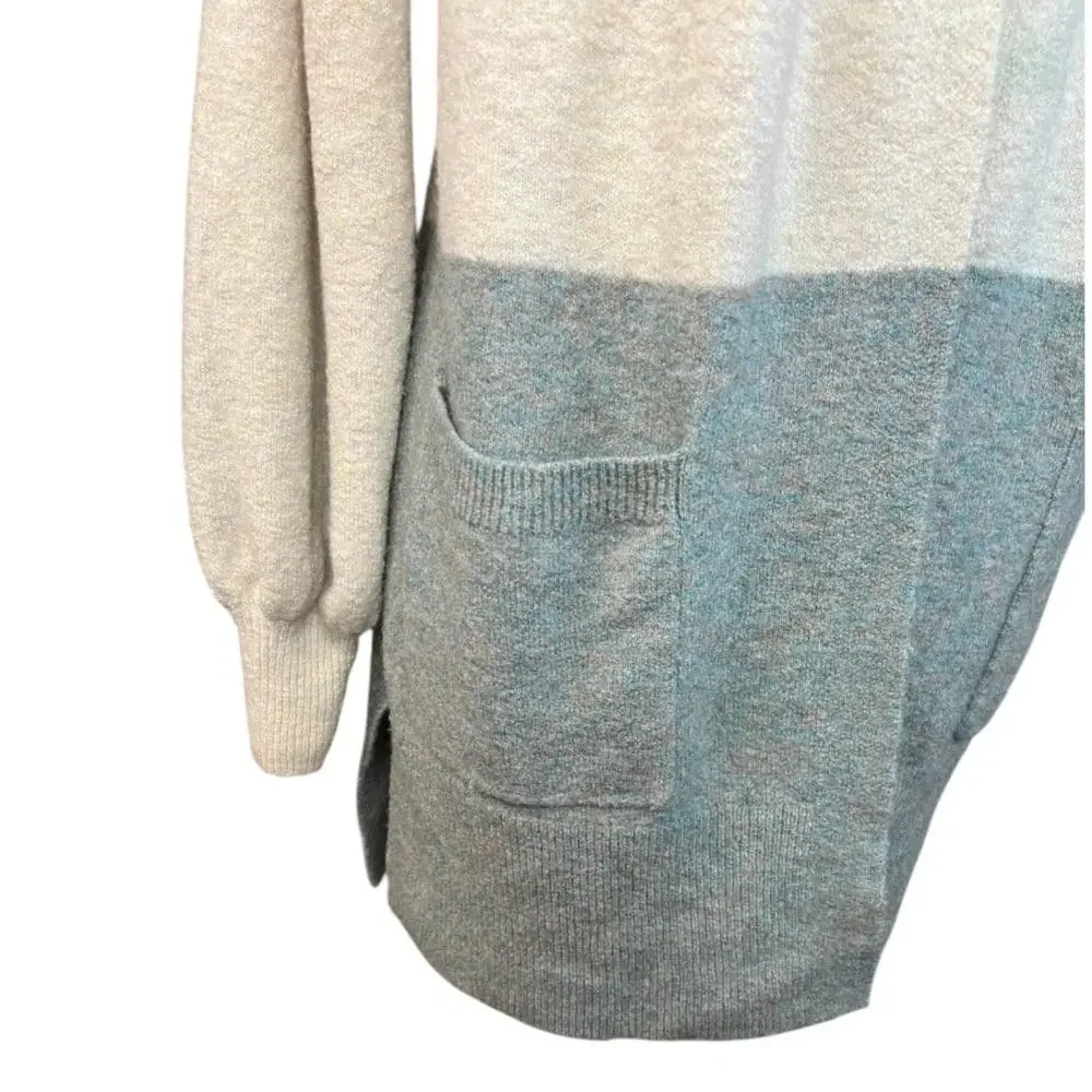 Madewell Edgewater Bubble-Sleeve Cardigan Sweater casual neutral scandi girl - Picture 3 of 11